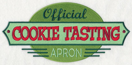Official Cookie Tasting Apron