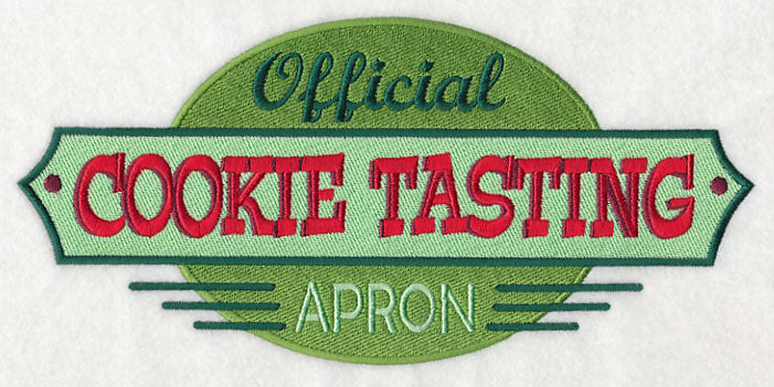 Official Cookie Tasting Apron