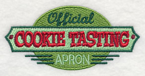 Official Cookie Tasting Apron