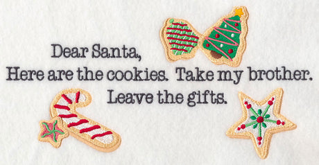 Dear Santa with Christmas Cookies (Brother)