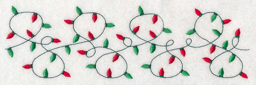 Sweet Christmas Lights Border