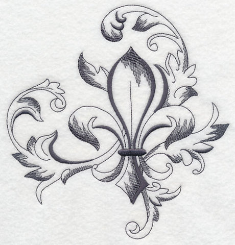 Baroque Fleur de Lis Flourish