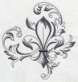 Baroque Fleur de Lis Flourish