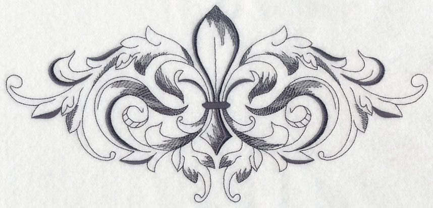 Baroque Fleur de Lis Spray