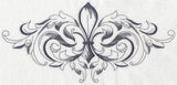 Baroque Fleur de Lis Spray