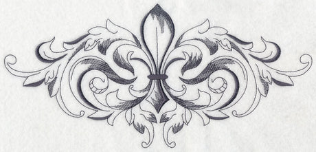 Baroque Fleur de Lis Spray