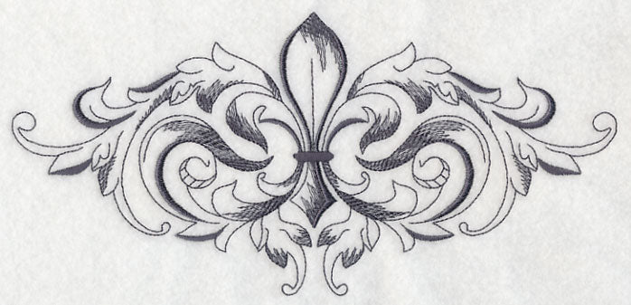 Baroque Fleur de Lis Spray