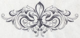 Baroque Fleur de Lis Spray