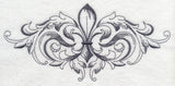 Baroque Fleur de Lis Spray