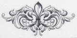 Baroque Fleur de Lis Spray