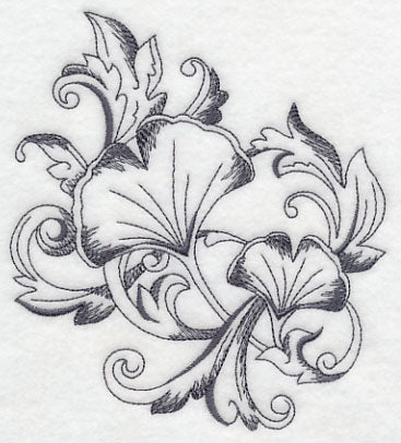 Baroque Ginkgo Flourish