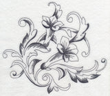 Baroque Trumpet Vine Flourish