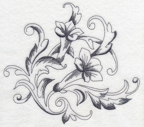 Baroque Trumpet Vine Flourish