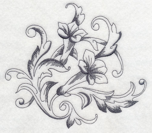 Baroque Trumpet Vine Flourish