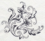 Baroque Trumpet Vine Flourish