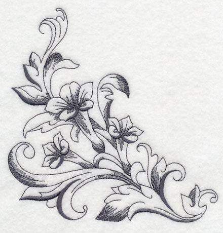 Baroque Trumpet Vine Corner