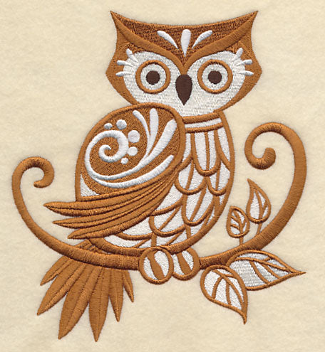 Owl with Flourish