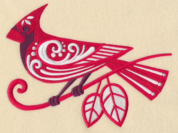 Cardinal with Flourish