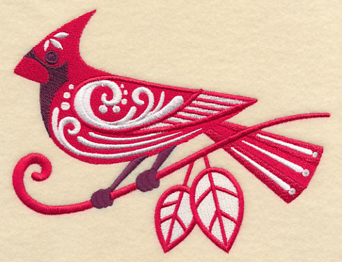 Cardinal with Flourish