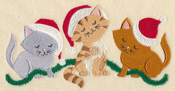 Christmas Kitten Trio
