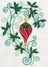 Ornament with Holly Flourish