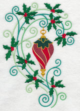 Ornament with Holly Flourish