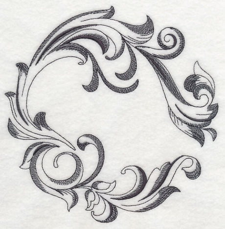 Baroque Circle Frame