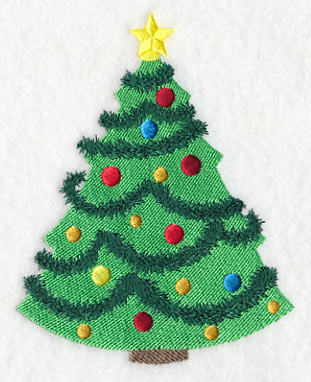 Christmas Tree with Garland