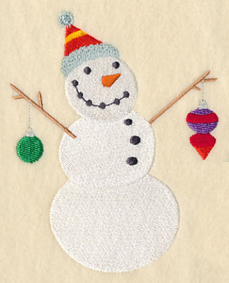 Snowman with Ornaments 1