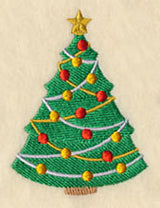 Christmas Tree with Ornaments and Star