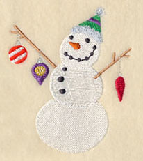 Snowman with Ornaments 2