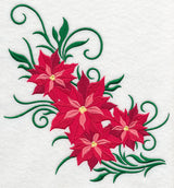 Tis the Season Poinsettia Spray