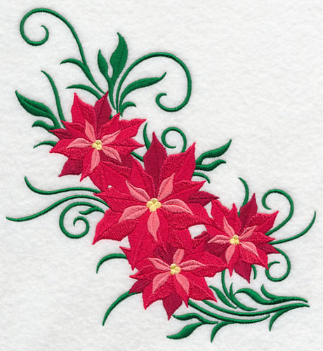 Tis the Season Poinsettia Spray