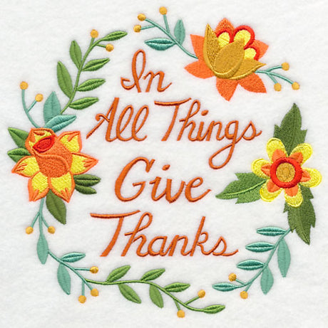 In All Things Give Thanks Wreath
