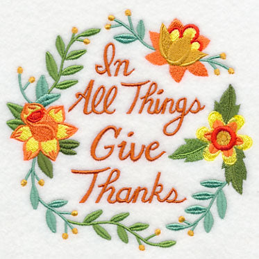In All Things Give Thanks Wreath