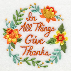 In All Things Give Thanks Wreath