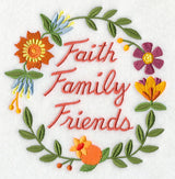 Faith Family Friends Wreath