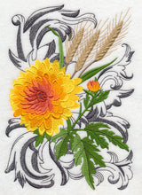Autumn Flowers with Flourish