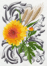 Autumn Flowers with Flourish