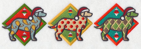 Patterned Labrador Triptych