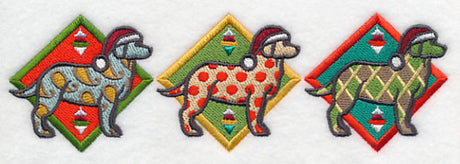 Patterned Labrador Triptych