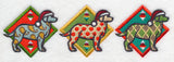 Patterned Labrador Triptych