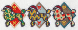 Patterned Poodle Triptych