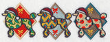 Patterned Poodle Triptych