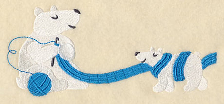 Crocheting with Polar Bears