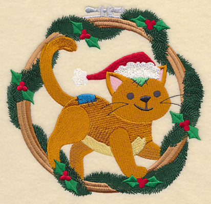 Hoop It Up Christmas Cat