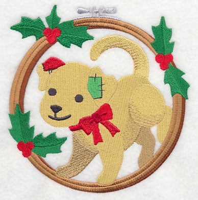 Hoop It Up Christmas Dog