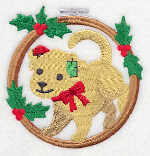 Hoop It Up Christmas Dog