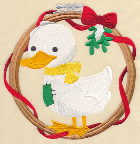 Hoop It Up Christmas Duck
