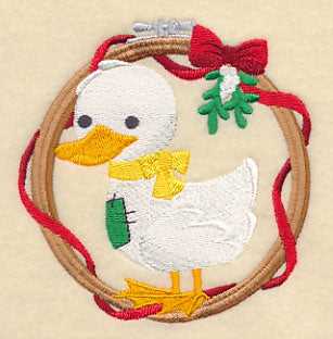 Hoop It Up Christmas Duck